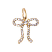 Pave Looped Bow Charm