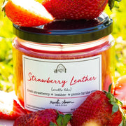 Strawberry Leather 12oz Candle