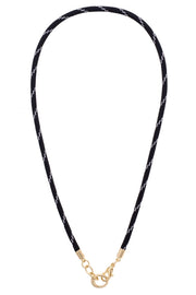 Black Paracord Charm Necklace