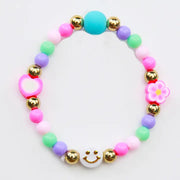 Neon Smile Heart Bracelet