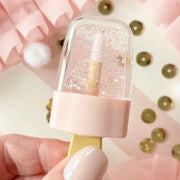 Neon Pink Sparkle Popsicle Lip Gloss