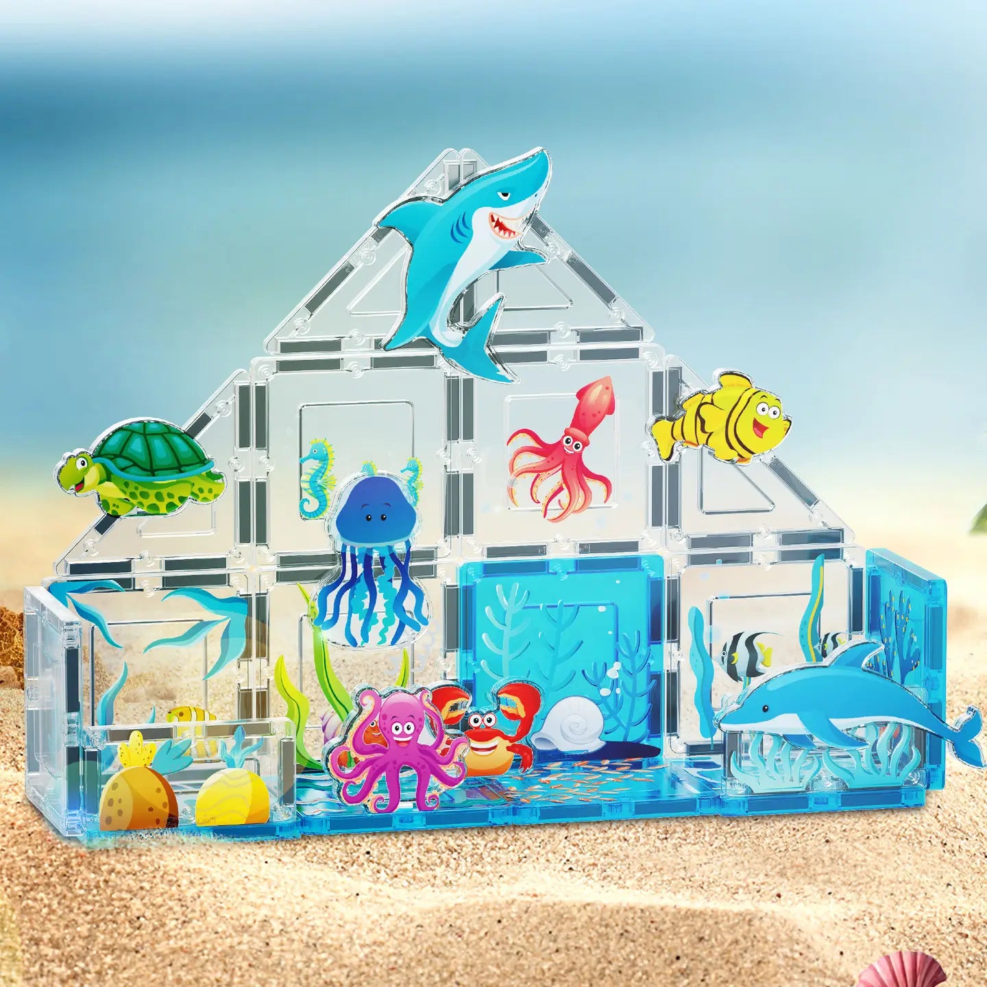 26 Piece Marine World Magnetic Tiles Set