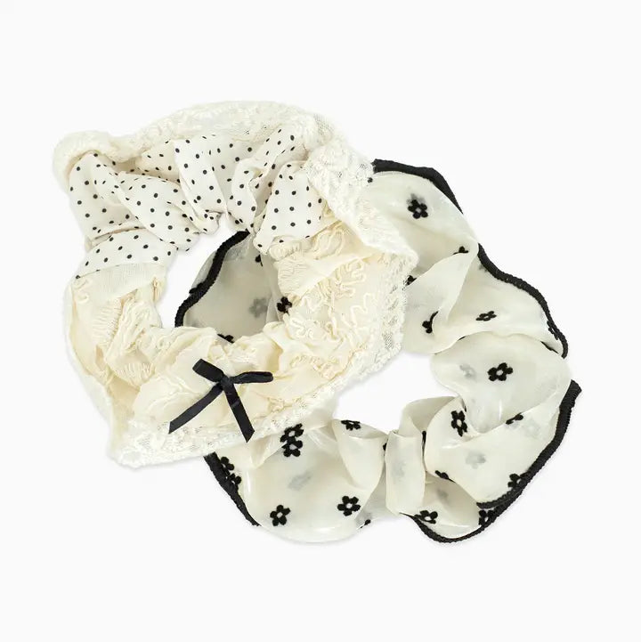 Lizzie 2pc Hair Scrunchies