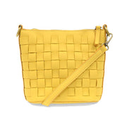 Maci Mustard Woven Crossbody