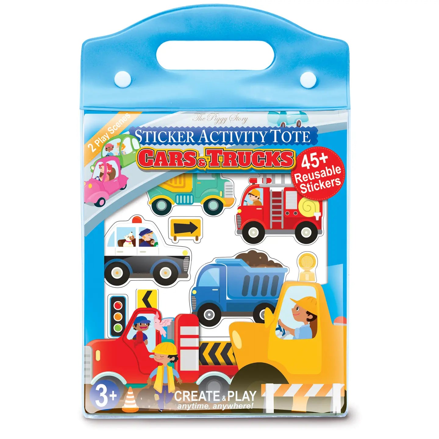 Cars & Trucks Reusable Sticker Book