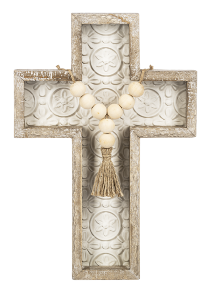 Embossed Tile Wall Cross