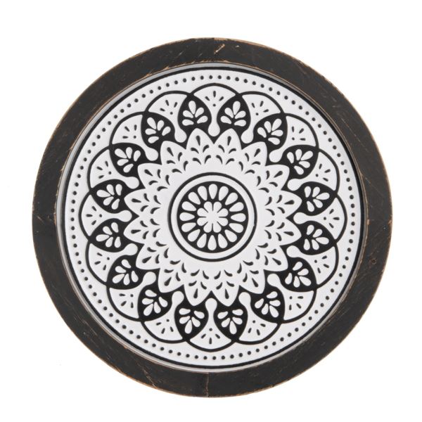 Round Embossed Tile Wall Decor