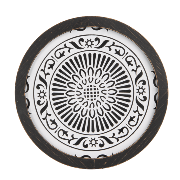 Round Embossed Tile Wall Decor