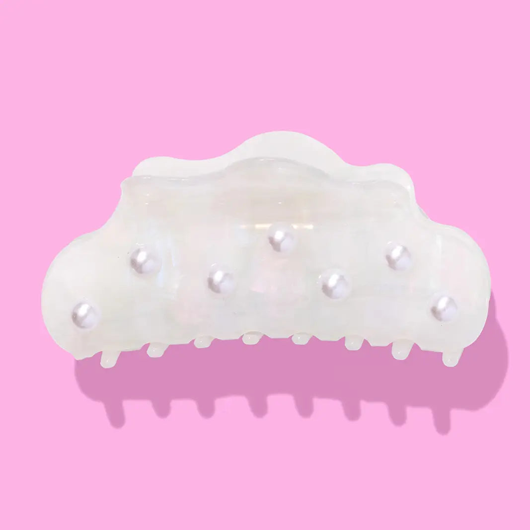 Iridescent Pearl Claw Clip