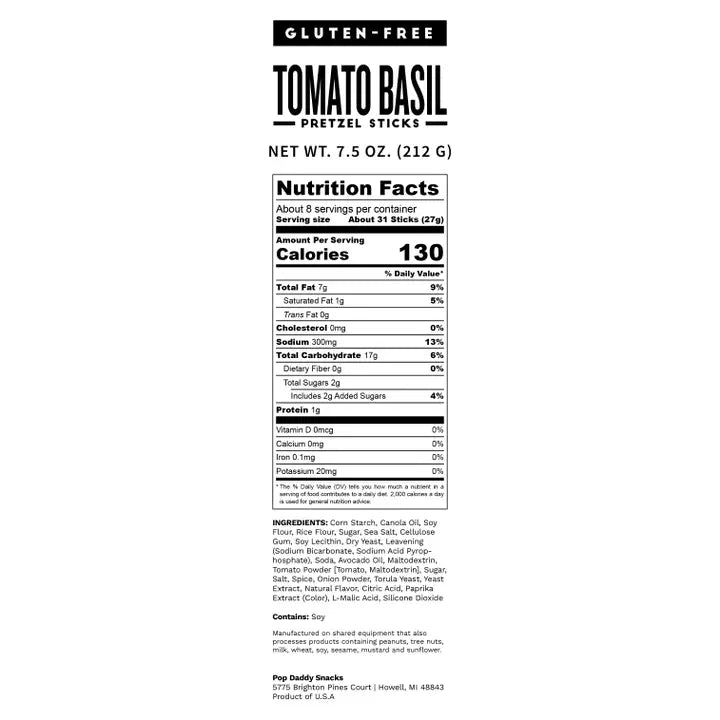 Gluten-Free Tomato Basil Seasoned Pretzels