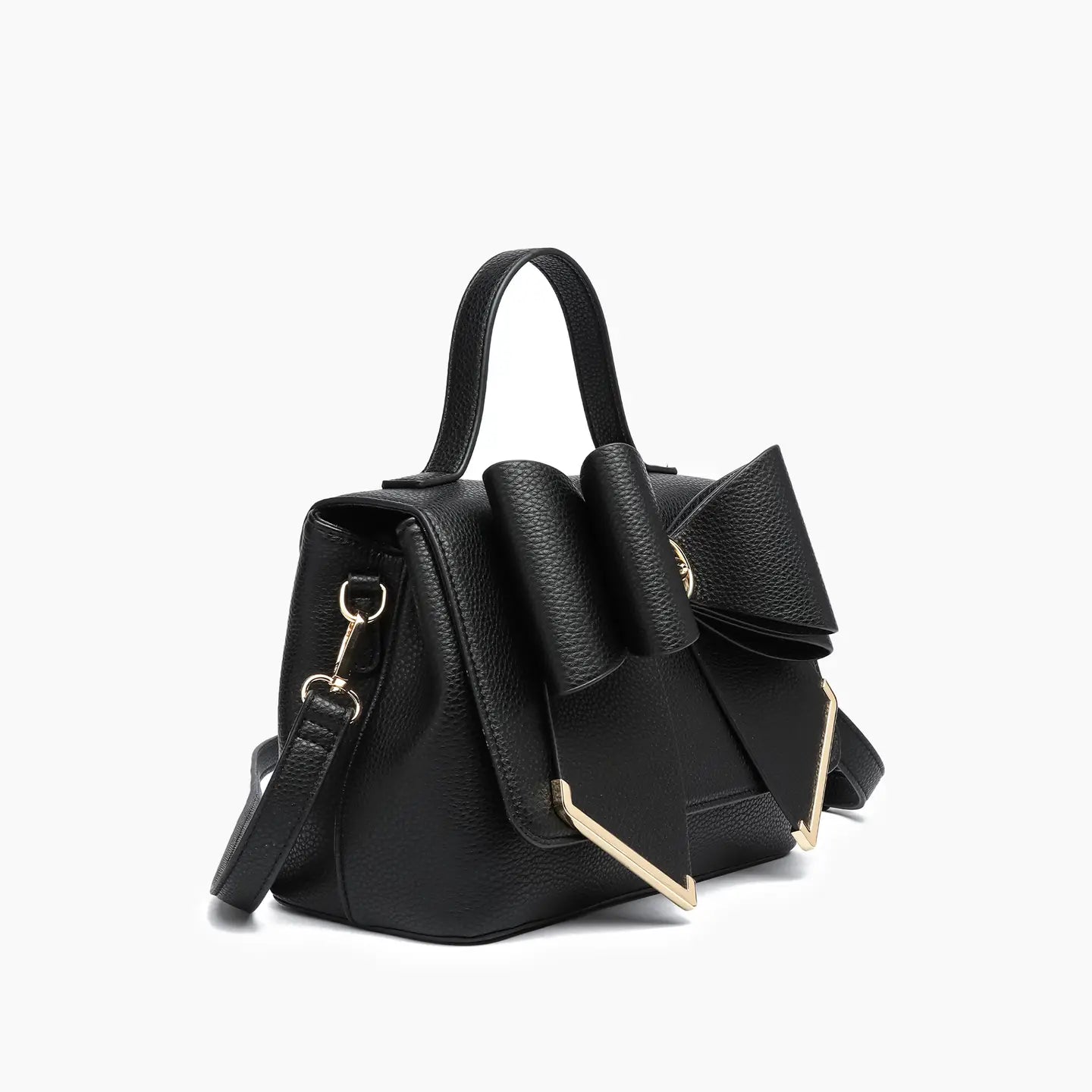 Jasmin Black Bowtie Purse