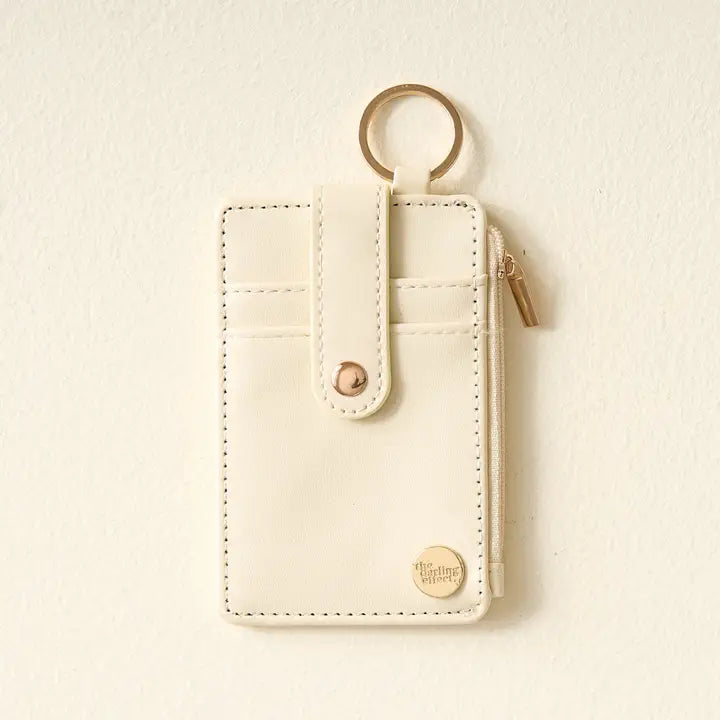 Cream Keychain Wallet