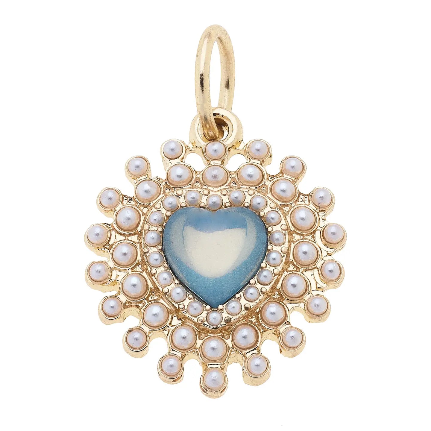 Bejeweled Heart Charm