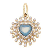 Bejeweled Heart Charm