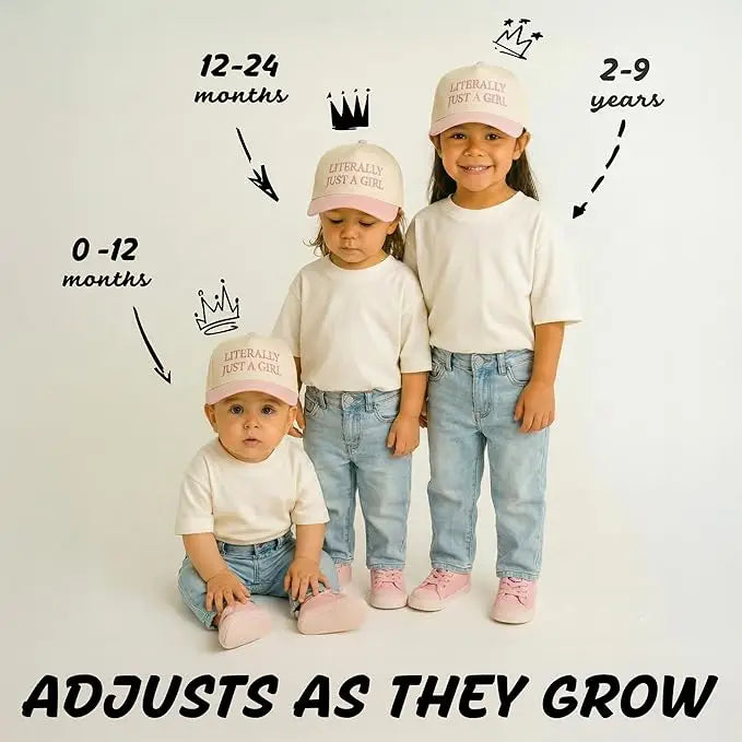 Kids Literally Just A Girl Trucker Hat