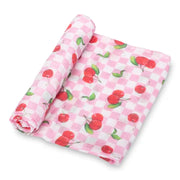 Cherry On Top Muslin Swaddle