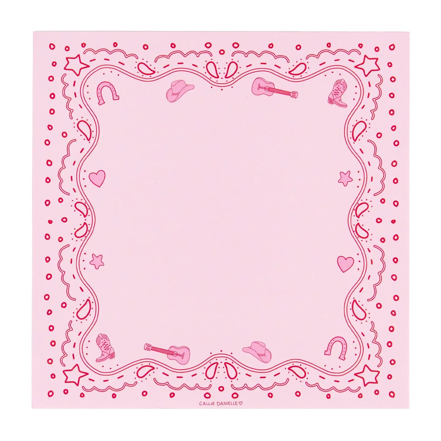 Pink Bandana Notepad