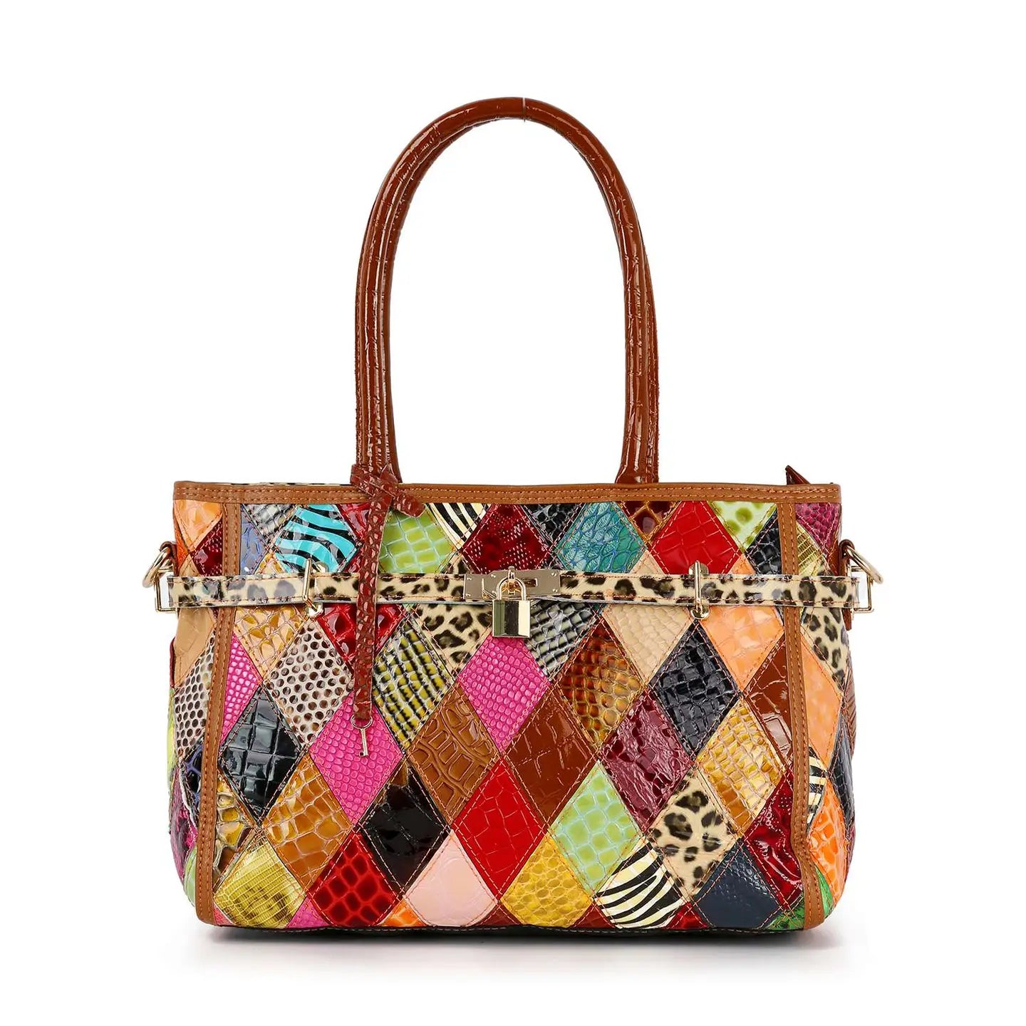 LaRue Leather Patchwork Handbag
