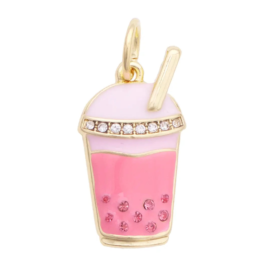 Jeweled Boba Charm