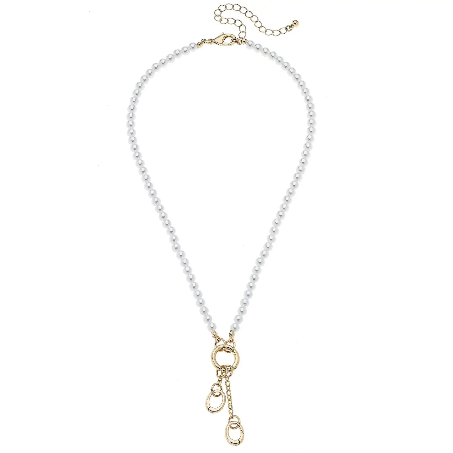 Teddy Pearl Charm Necklace