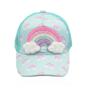 Girls Rainbow Trucker Hat