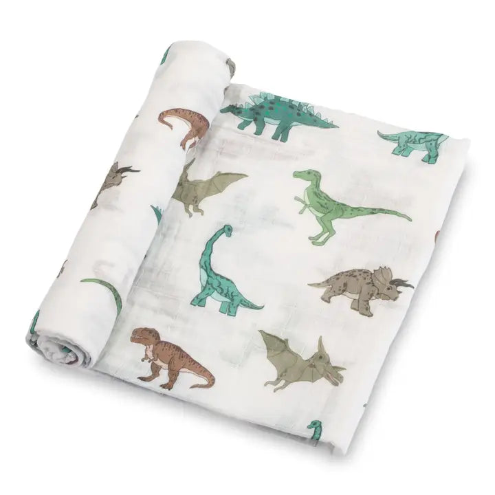 Dino Muslin Swaddle