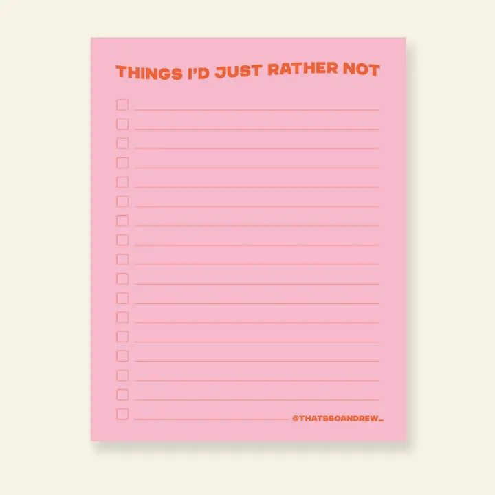 Things I'd Rather Not Notepad