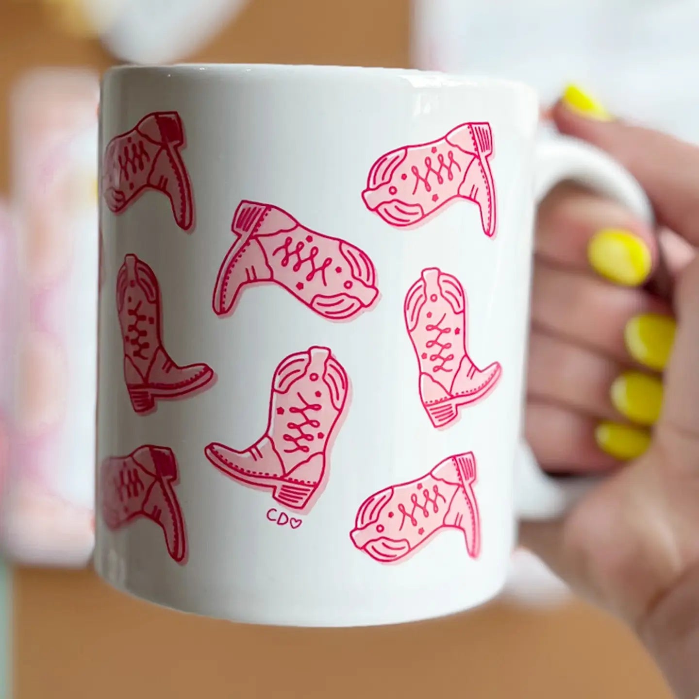 Cowgirl Boots Ceramic Mug