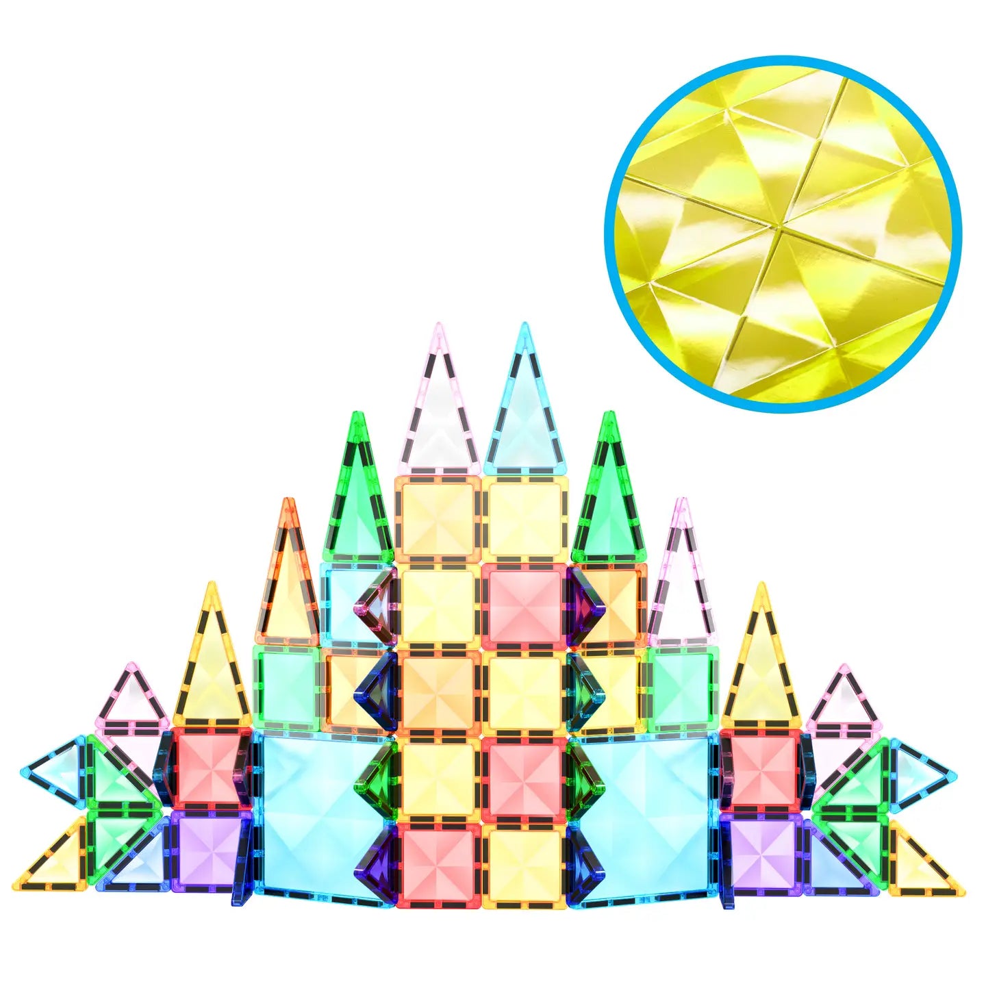 60pc Mini Diamond Magnetic Tile Set