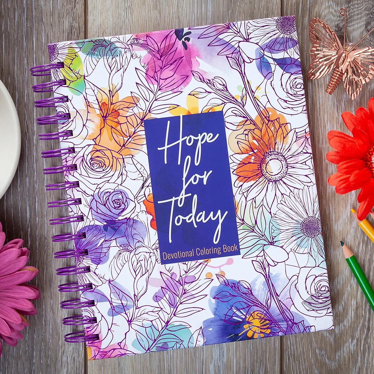 Hope For Today - Devotional Coloring Book