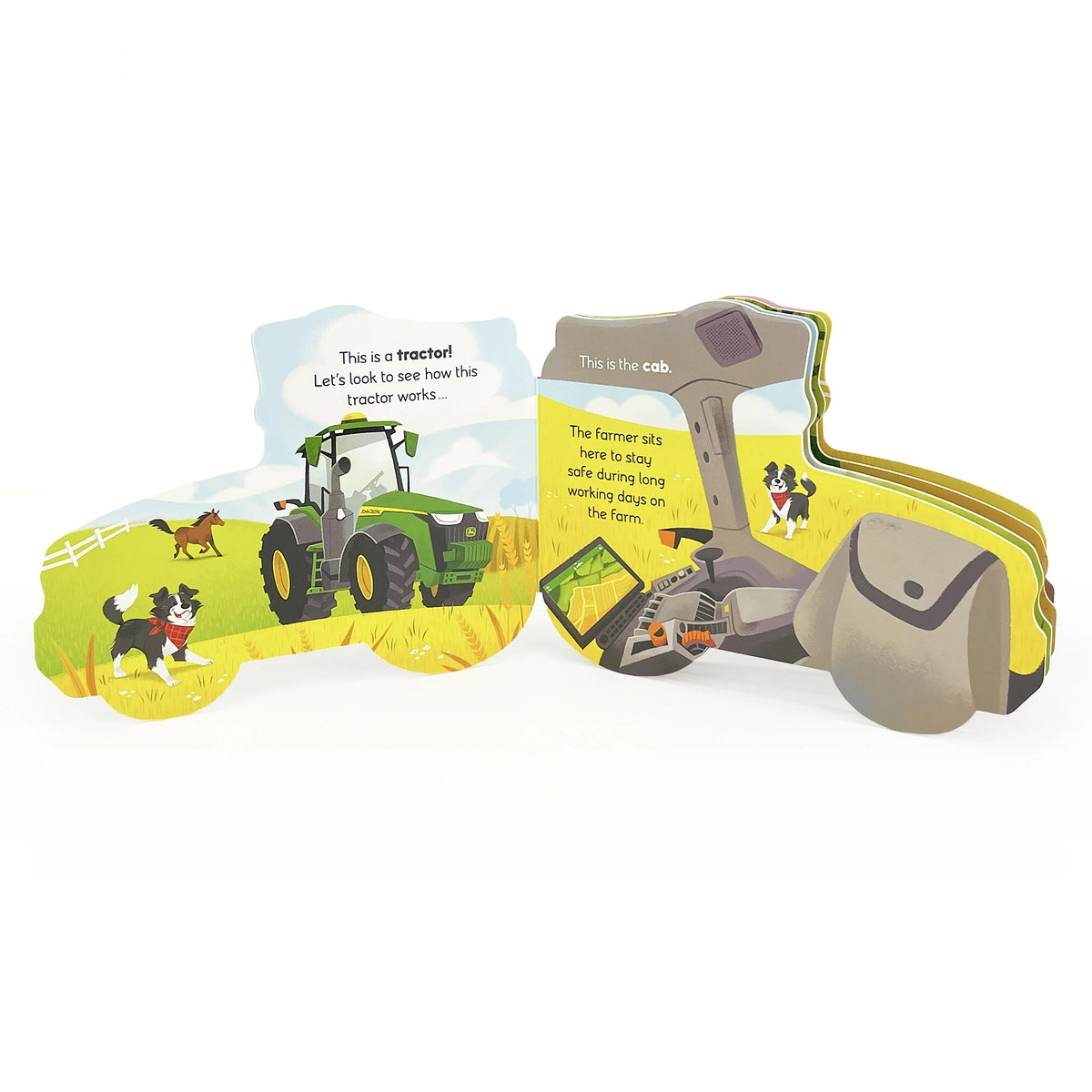 How Tractors Work Shaped Board Book