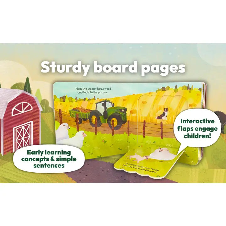 John Deere Kids Farm Friends Lift-A-Flap Board Book
