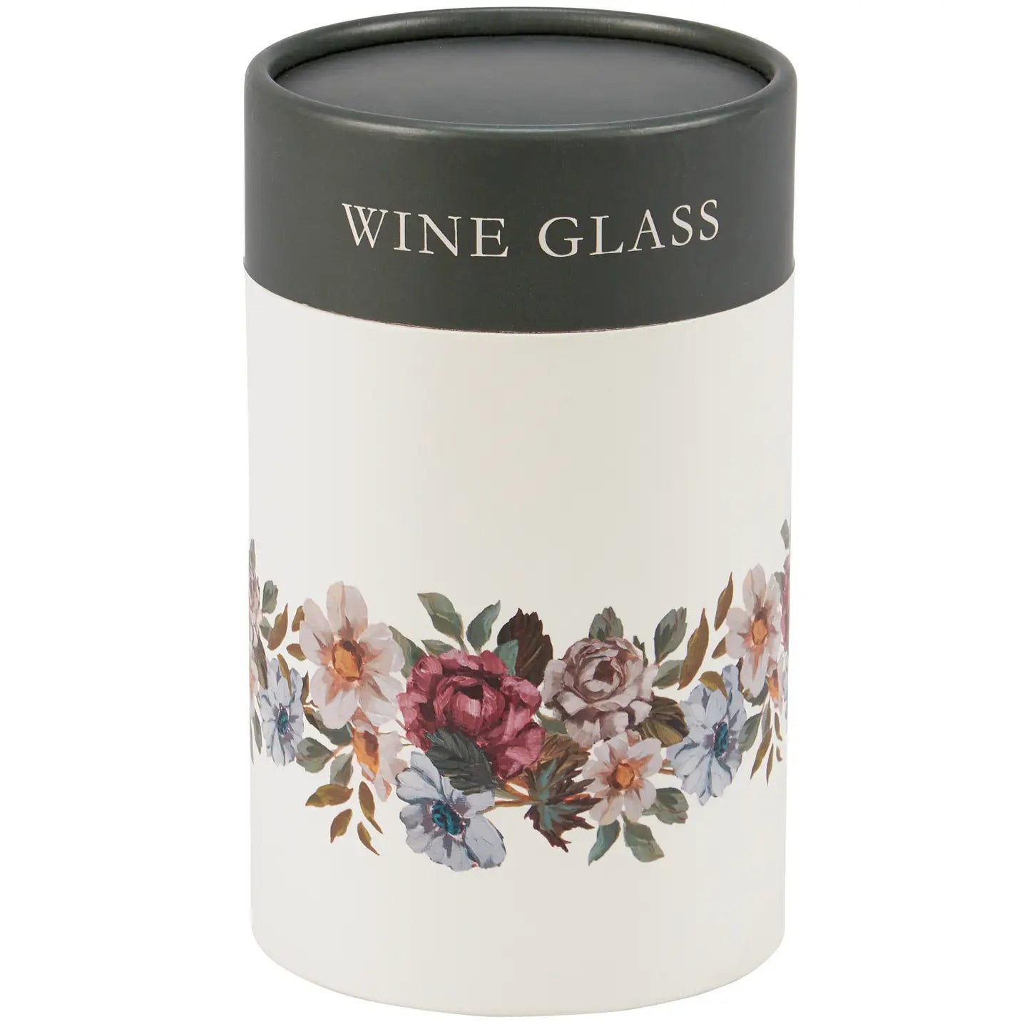 Moody Floral Stemless Wine
