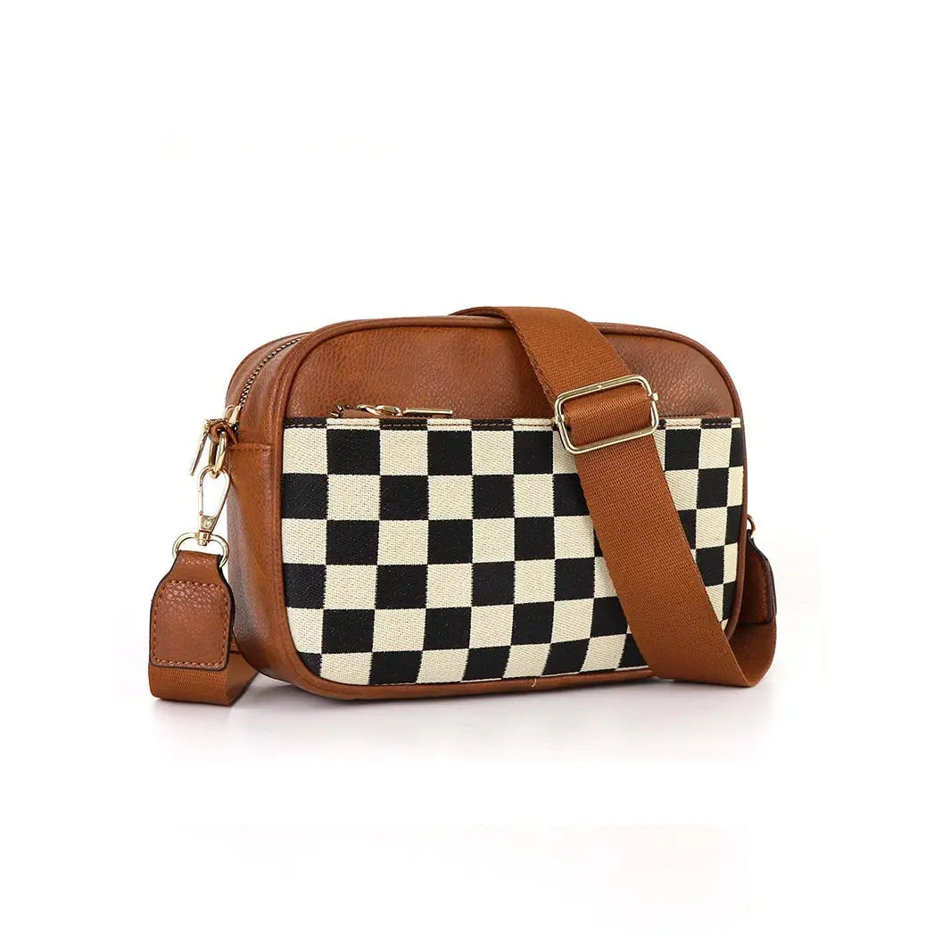 Sam Brown Checkered Camera Bag