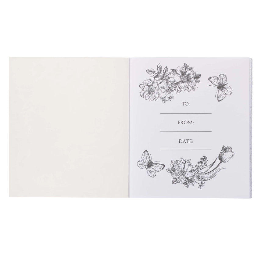 Blue Floral Coloring Book