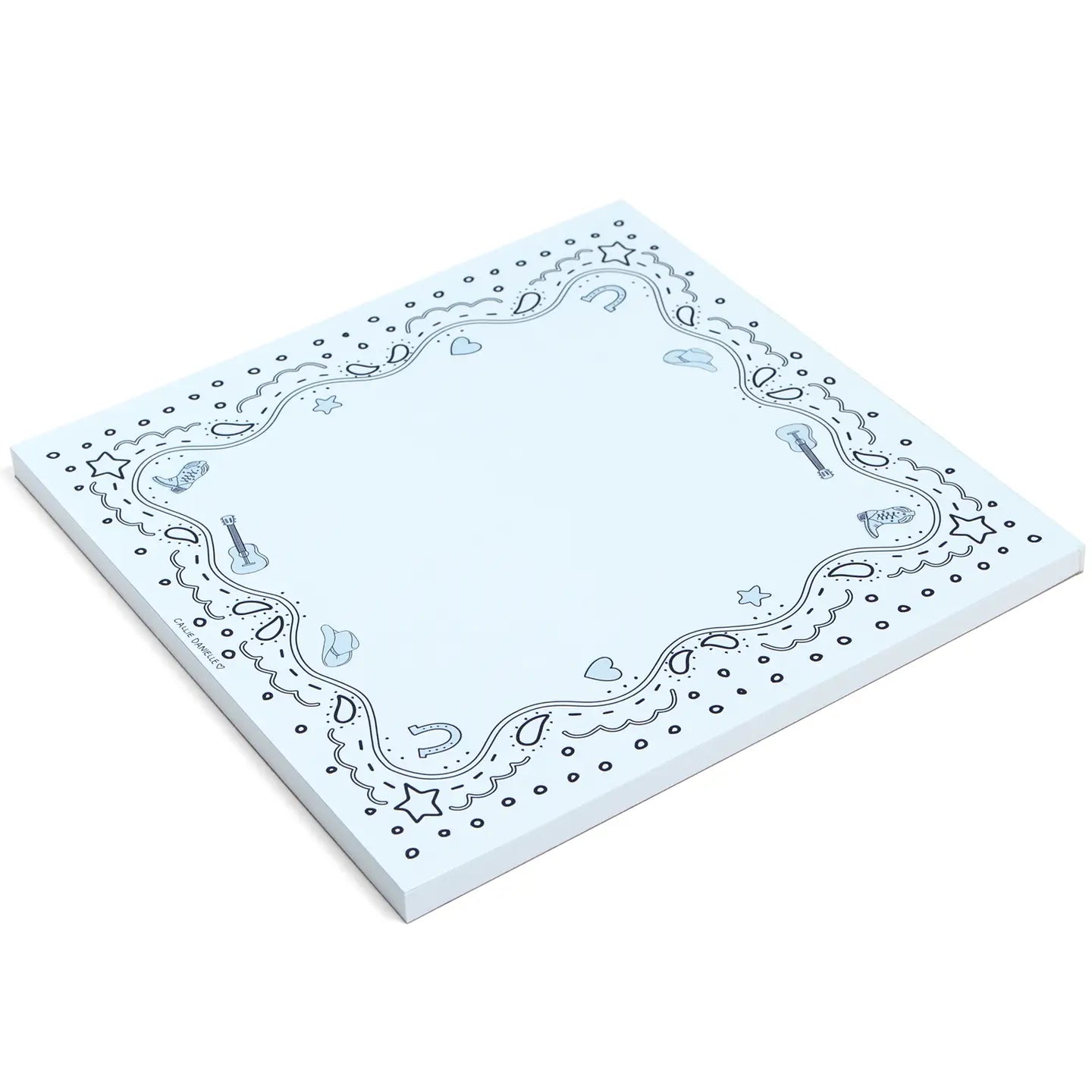 Blue Bandana Notepad