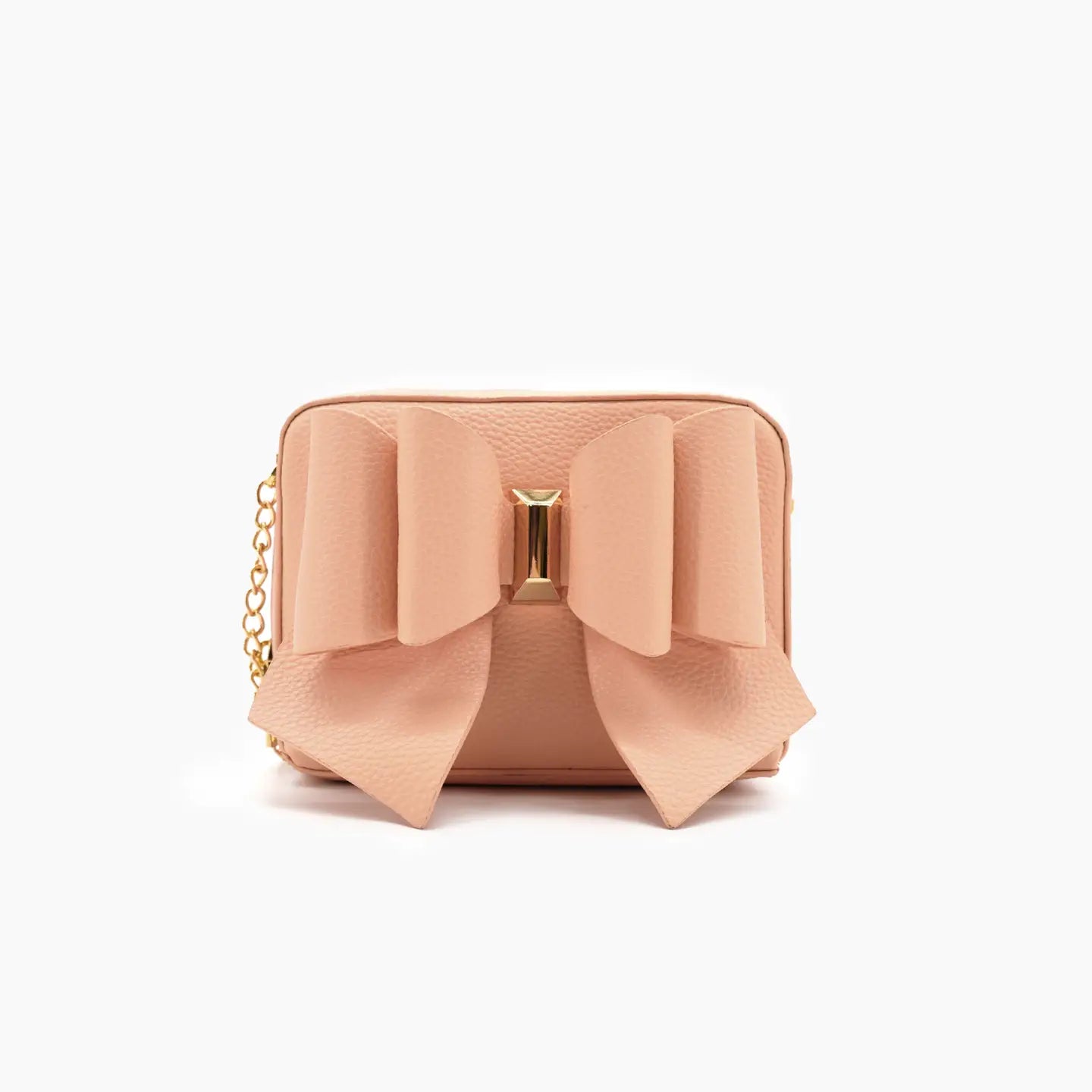 Chloe Bright Peach Mini Bow Crossbody