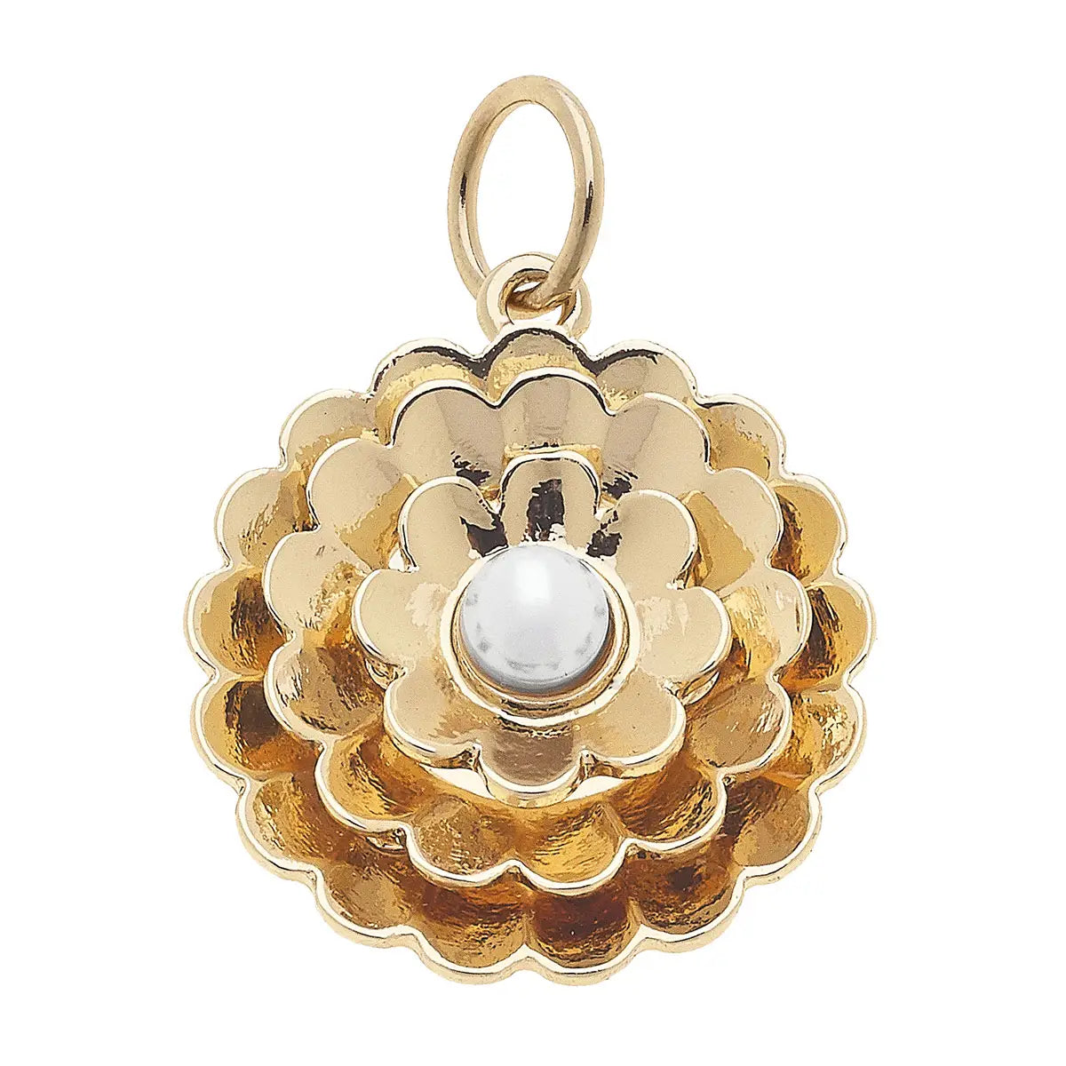 Stacked Flower Charm