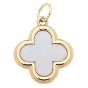 Mother Of Pearl Clover Charm