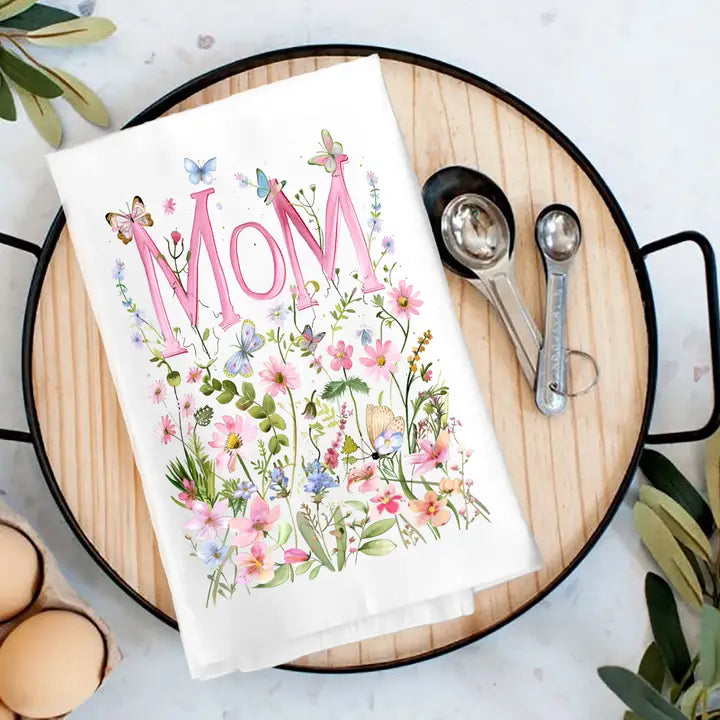 Wild Flowers Tea Towel