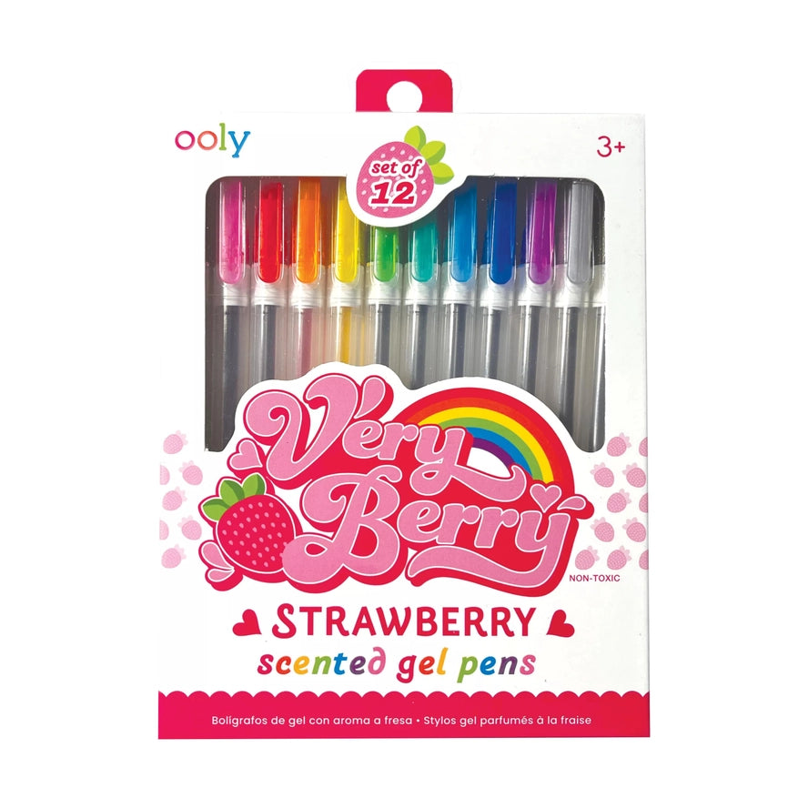 Very Berry: Strawberry Scented Gel Pens