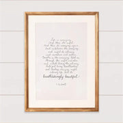 Handwritten Inspirational Quote