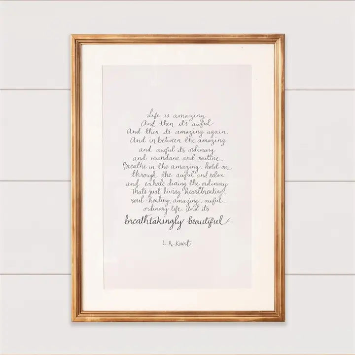 Handwritten Inspirational Quote