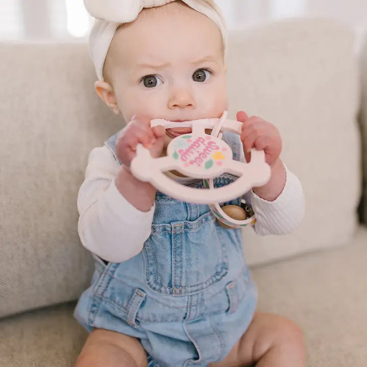 Sweet Daisy Teether & Clip Set