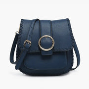 Sandra Navy Buckle Crossbody