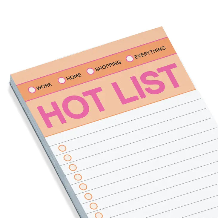 Hot List Make-A-List Pad