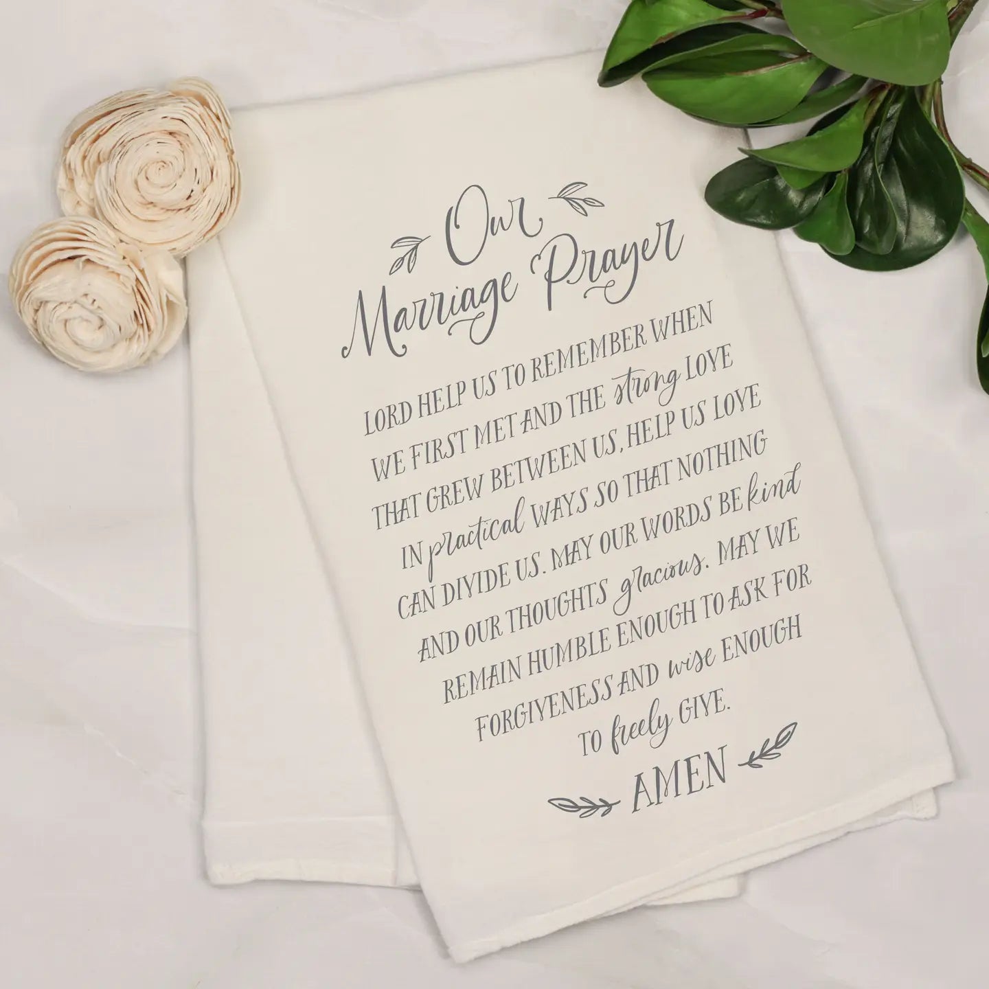 Our Marriage Prayer Tea Towel