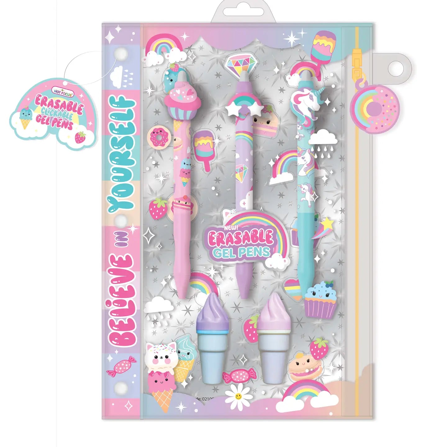 Rainbow Erasable Gel Pens