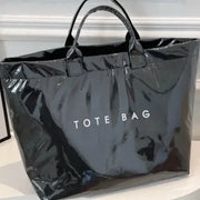 Black Waterproof Tote Bag