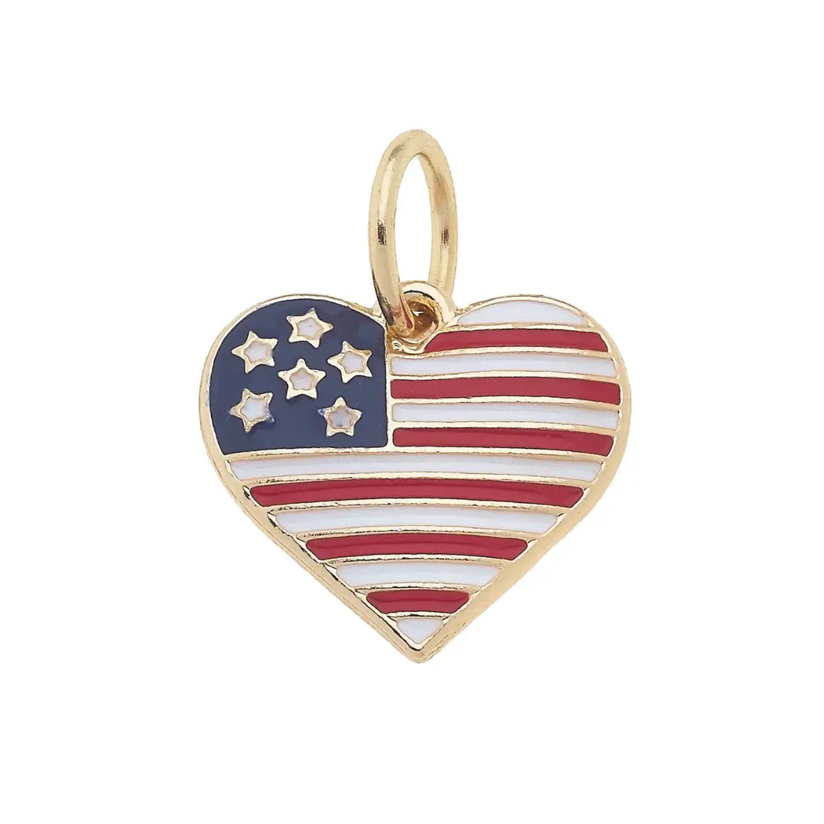 I Heart America Charm